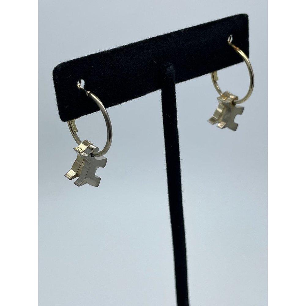 Cute Little Earrings, Dog Earrings, Puppy Earrings, Hoop Earrings, Small Earring